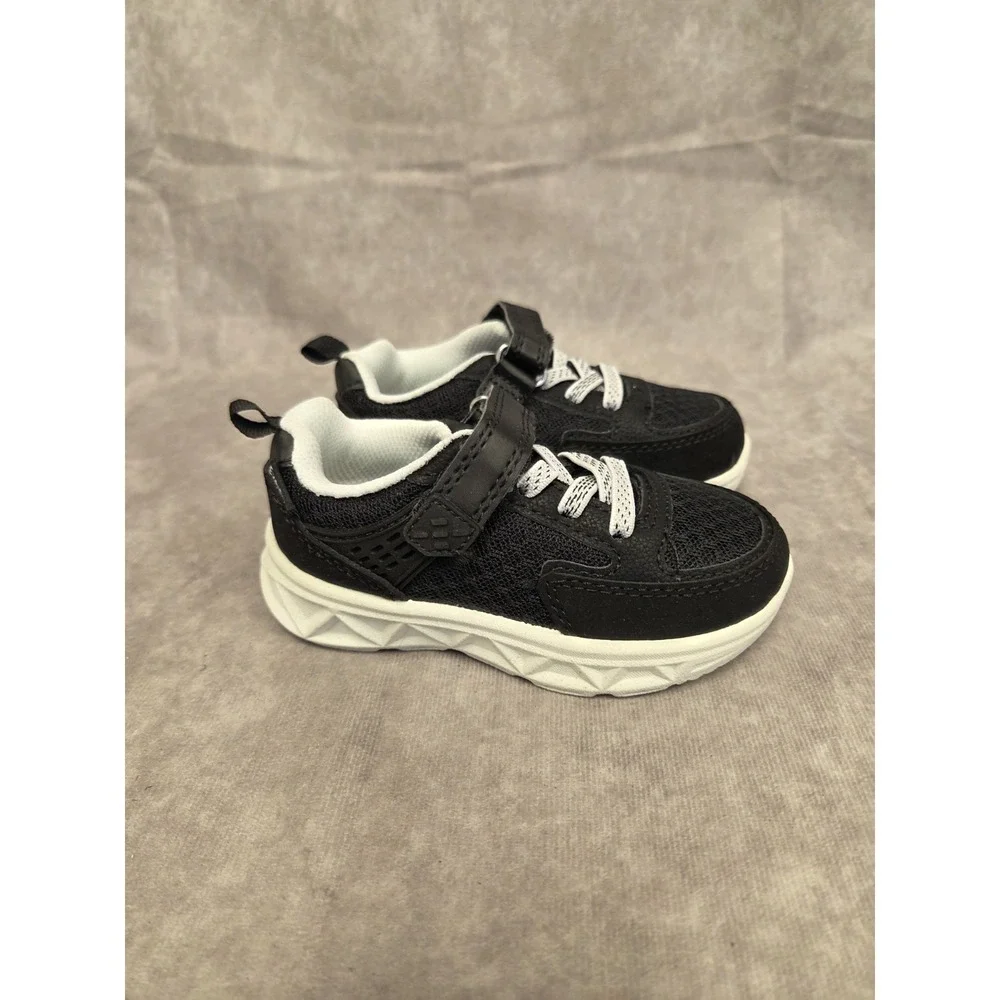 Osh Kosh Toddler SZ 7 Blk Sneaker Great Cond